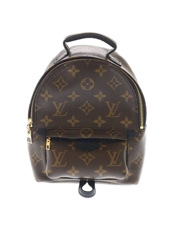 Louis Vuitton Palm Springs Backpack Mini Monogram Leather Brown main image 8